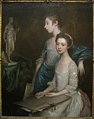 Portrait of the Artist's Daughters, 1763-64 Worcester Art Museum