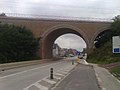 The railway bridge of Erpe over the Oudenaardsesteenweg