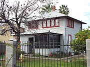 The Carns- Buck House was built in 1914 and is located at 902 Farmer Ave. This was one of the first houses built in the Goodwin Addition. The property is listed in the Tempe Historic Property Register.