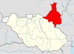 上尼罗州在南苏丹的位置