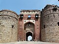West Gate, 'Bara Darwaza', present main Entrance, with its bastion