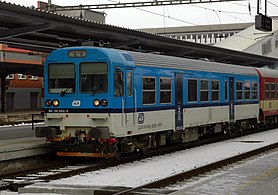 Class 943 control cab in Ostrava-Kunčice