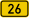 Bundesstraße 26 number.svg