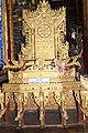 缅甸国王的孔雀宝座。