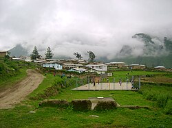 The village of Caujul in the Oyón Province