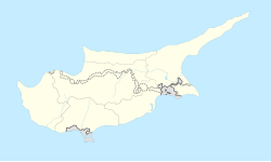 尼古西亞在賽普勒斯的位置