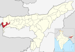 Location in Assam