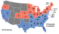 Map of the 1880 electoral college