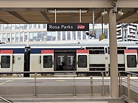 Rosa Parks Railway Station in Paris