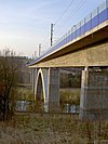 Lahn bridge near Limburg an der Lahn on the Cologne-Frankfurt high-speed rail line