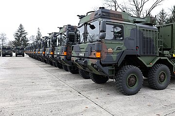 HX44M 8×8 of the Slovenian Army. As later production trucks, these carry HX38.540 nomenclature