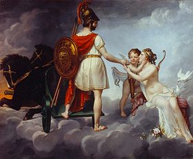 Mars and Venus, 1841 (copy of the painting exhibited at the Salon of 1814)