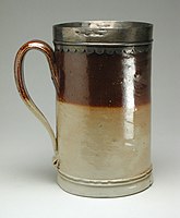 Mug with metal rim, 1700±25