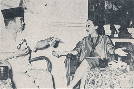 Sukarno and Cindy Adams