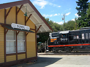 Historic Sunol Train Depot, on the Niles Canyon Railway