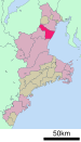 铃鹿市在三重县的位置