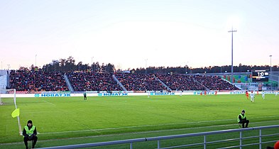 Stand C during the match between Ural and Rubin, April 6, 2017