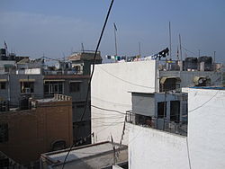 View from rooftop in Majnu-ka-tilla