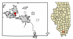 Location of Energy in Williamson County, Illinois.
