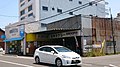 车站遗址附近的出租车营业所（2014年6月，图中可看见“早田站前”的营业所名称）