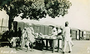 Initial medical points were established near the railway station to help provide first aid to survivors