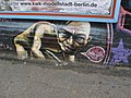 A graffiti art depiction of Gollum on the East Side Gallery of the Berlin Wall (2008)