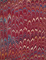 Image 15Marbled book board from a book published in London in 1872 (from Bookbinding)