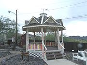 The Cave Creek Bandshell was originally located in downtown Cave Creek, Arizona. It is now located on the grounds of the Cave Creek Museum.