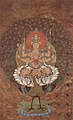 宋朝11世纪的孔雀明王画像，现藏于日本京都仁和寺