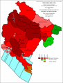 Ethnic structure of Montenegro by municipalities 1991