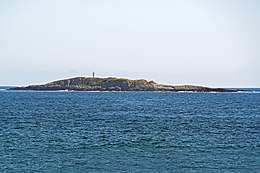 Jeddore Rock Lighthouse, located at the mouth of Jeddore Harbour