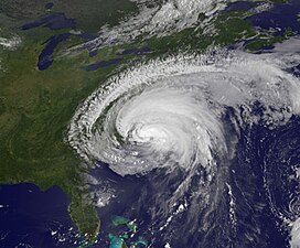 Irene over North Carolina on August 27.