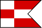 Levoča, 3 horizontal stripes and 2 vertical stripes