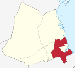 Lindi District location map