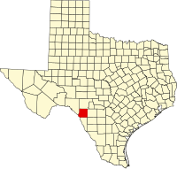 德克萨斯州金尼县地图