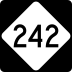 North Carolina Highway 242 marker