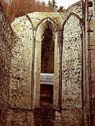 Gothic window of monastic church