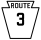 Pennsylvania Route 3 marker