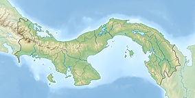 Map showing the location of Cerro Hoya National Park