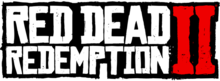 《荒野大镖客：救赎2》（Red Dead Redemption 2）的标识，其中“2”使用艺术化的罗马数字“II“