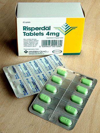 Risperidone (trade name Risperdal), an atypical antipsychotic medication.