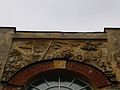 Bas-relief image of a car race, Tsar Nicholas II Car Garages, Pushkin, Saint Petersburg