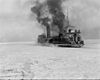 SS Lansdowne crossing the Detroit River in winter 1905