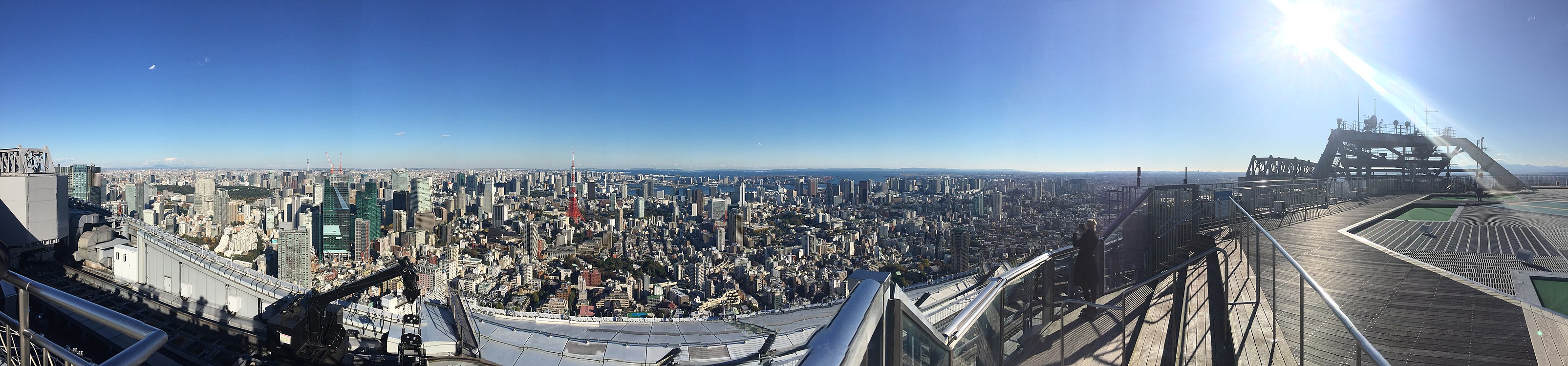 日本東京六本木新城樓頂，東側景色，2015-11-27