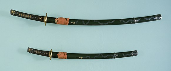 Daishō style handachi sword mounting. 16th–17th century, Azuchi–Momoyama or Edo period.