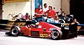 Alboreto racing for Ferrari in 1986