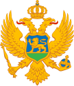 Coat of arms of Montenegro (2004, the lion ultimately derived from the Lion of Saint Mark used by the Republic of Venice)