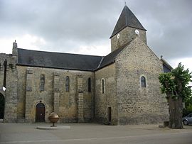 The church in Aubigné-sur-Layon