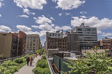 E: Lush, good sky+buildings, limited view, not centered