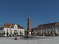 Huningue, Place Abbatucci with monument